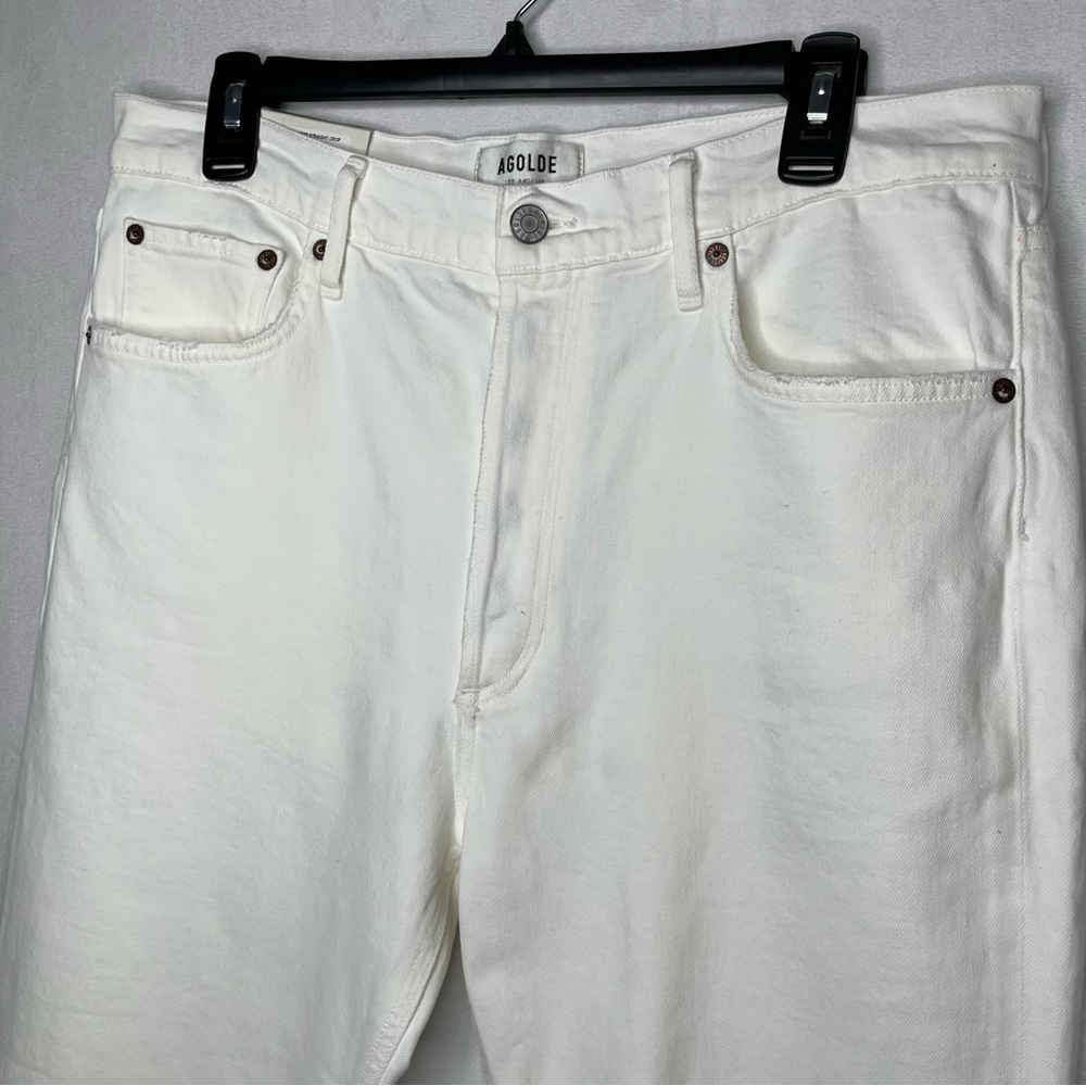 Agolde Riley High Rise Straight‎ Crop Jeans (Whip) - Picture 5 of 8